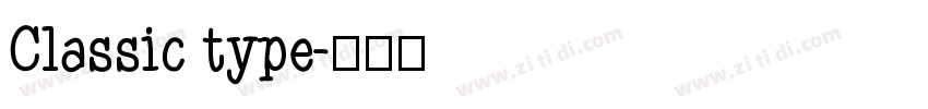 Classic type字体转换